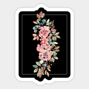 Bloom in a frame floral Sticker